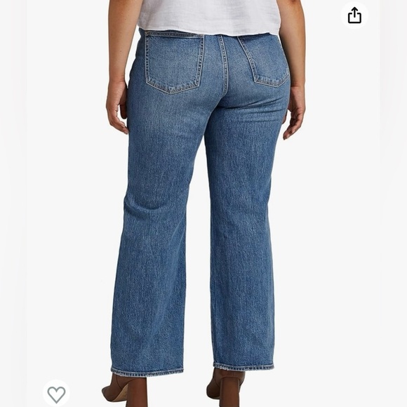 Silver Jeans Co. Womens Highly Desirable High Rise Trouser Leg Jeans Size 24 - Picture 3 of 15